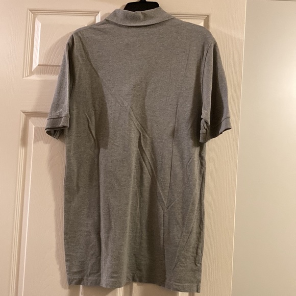 Mens Small GREY HEATHER CHEROKEE 100% Cotton Button down short sleeve SHIRT - Picture 3 of 3